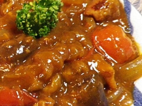 豚茄子トマトのカレー煮